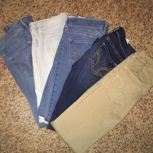 Hollister and American eagle jeggings